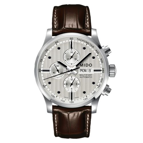 Mido M005.614.16.031.00 : Multifort Chronograph Stainless Steel / Silver