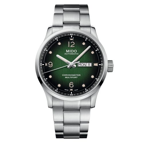 Mido M038.431.11.097.00 : Multifort Chronometer M Stainless Steel / Green