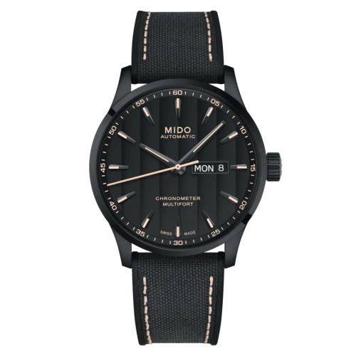 Mido M038.431.37.051.00 : Multifort Chronometer 1 PVD / Black / Strap