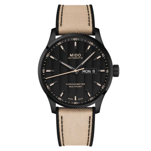 Mido M038.431.37.051.09 : Multifort Chronometer 1 PVD / Black / Strap