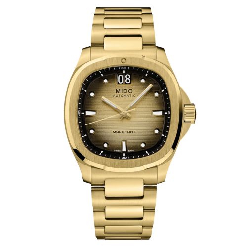 Mido M049.526.33.021.00 : Multifort TV Big Date Yellow Gold / Champagne