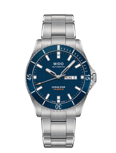 Mido M026.430.11.041.00 : Ocean Star 200 Stainless Steel / Blue / Bracelet
