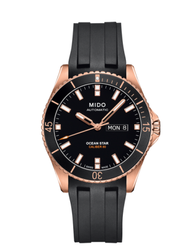 Mido M026.430.37.051.00 : Ocean Star 200 Rose / Black / Rubber