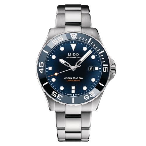 Mido M026.608.11.041.01 : Ocean Star 600 Chronometer Stainless Steel / Blue / Bracelet