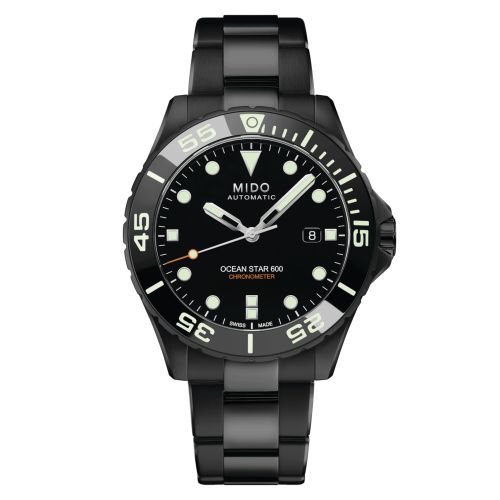 Mido M026.608.33.051.00 : Ocean Star 600 Chronometer DLC / Black / Bracelet