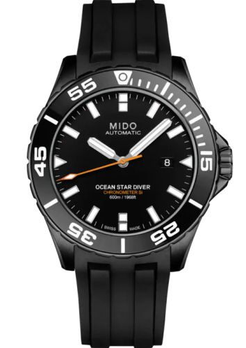 Mido M026.608.37.051.00 : Ocean Star 600 Chronometer DLC / Black / Rubber