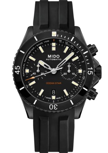 Mido M026.627.37.051.00 : Ocean Star Chronograph DLC / Black / Rubber