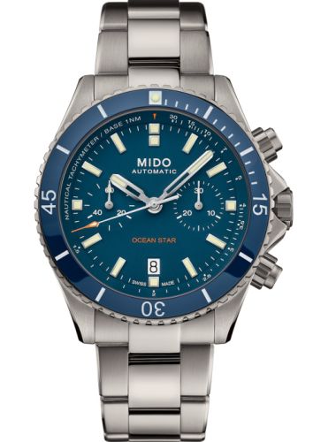 Mido M026.627.44.041.00 : Ocean Star Chronograph Stainless Steel / Blue