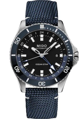 Mido M026.629.17.051.00 : Ocean Star GMT Stainless Steel / Black / Canvas