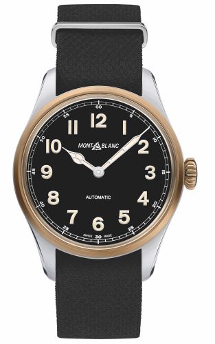 Montblanc 117832 : 1858 Automatic 40 Stainless Steel / Bronze / Black / NATO