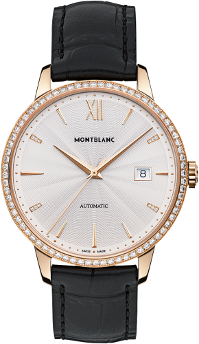 Montblanc 113706 : Heritage Spirit Date Automatic 39mm Red Gold Guilloche Diamond