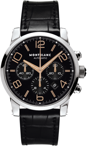 Montblanc 101548 : Timewalker Chronograph Automatic 4810 Black / Red Gold Numerals
