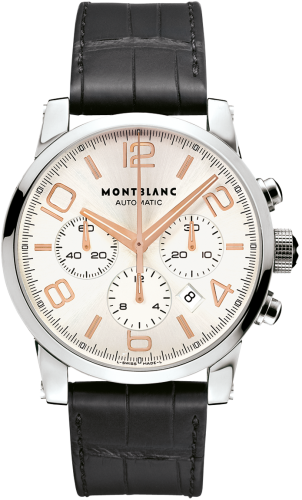 Montblanc 101549 : Timewalker Chronograph Automatic Silver / Red Gold Numerals