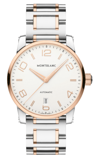 Montblanc 110329 : TimeWalker Date Automatic 39 Two Tone Red / White / Bracelet