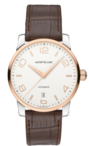Montblanc 110330 : TimeWalker Date Automatic 39 Two Tone Red / Silver