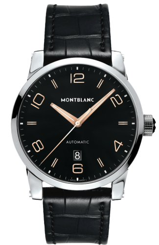Montblanc 110337 : TimeWalker Date Automatic 42 Black / Red Gold Numerals