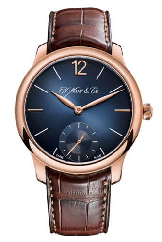 H. Moser & Cie 1321-0401 : Endeavour Small Seconds, Red Gold, Blue Fumé Dial