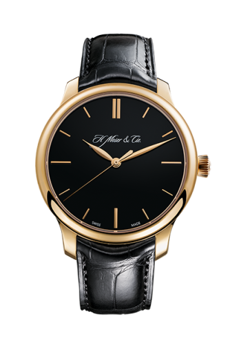 H. Moser & Cie 1343-0102 : Endeavour Centre Seconds, Rose Gold, Black Dial