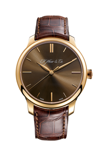 H. Moser & Cie 1343-0103 : Endeavour Centre Seconds, Rose Gold, Marrone Dial