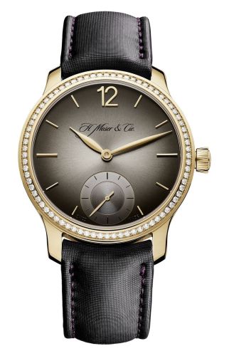 H. Moser & Cie 1321-0114 : Venturer Small Seconds, Rose Gold Diamond Bezel, Fumé Dial