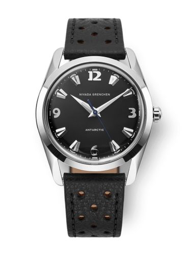 Nivada Grenchen 35002M40 : Antarctic 35 Black - White Luminova / Stainless Steel / Black Racing