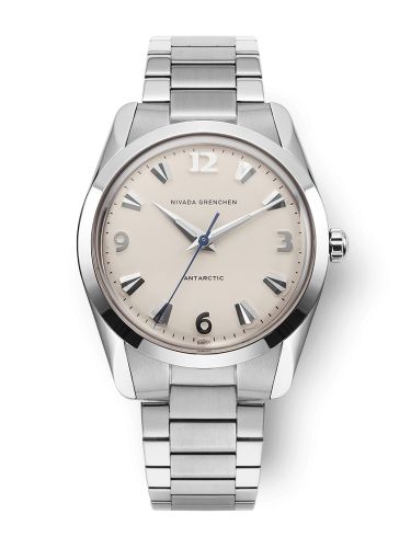 Nivada Grenchen 35004M20 : Antarctic 35 Eggshell - White Luminova / Stainless Steel / Flat Link