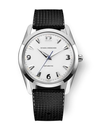 Nivada Grenchen 35005M01 : Antarctic 35 White - White Luminova / Stainless Steel / Tropic