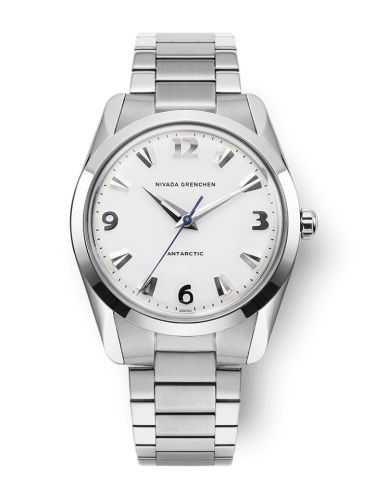 Nivada Grenchen 35005M20 : Antarctic 35 White - White Luminova / Stainless Steel / Flat Link
