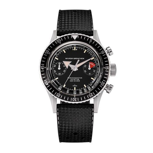Nivada Grenchen 86001A-RUBT : Chronomaster Aviator Sea Diver Automatic Stainless Steel / Black / Tropic