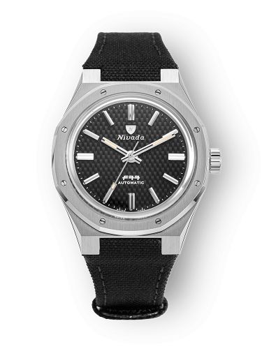 Nivada Grenchen 68000A77-BC : F77 Stainless Steel / Black / Velcro