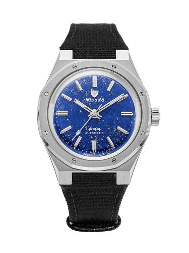 Nivada Grenchen 68009A77-BC : F77 Stainless Steel / Lapis Lazuli / Velcro