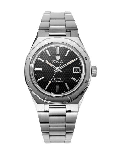 Nivada Grenchen 69000A77 : F77 Date Stainless Steel / Black / Bracelet