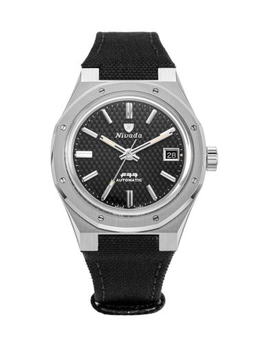 Nivada Grenchen 69000A77-BC : F77 Date Stainless Steel / Black / Velcro