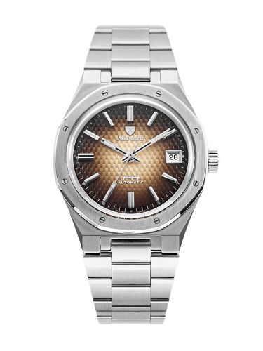 Nivada Grenchen 69002A77 : F77 Date Stainless Steel / Brown Smoked / Bracelet