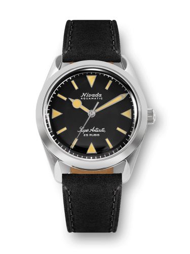 Nivada Grenchen 32024A17 : Super Antarctic Black - Yellow Luminova / Stainless Steel / Black