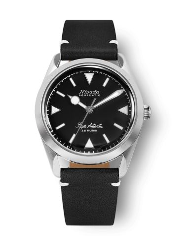 Nivada Grenchen 32025A15 : Super Antarctic Black - White Luminova / Stainless Steel / Black - White
