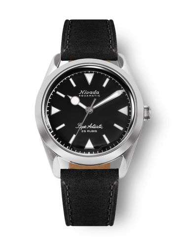 Nivada Grenchen 32025A17 : Super Antarctic Black - White Luminova / Stainless Steel / Black