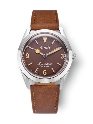Nivada Grenchen 32041A16 : Super Antarctic 3.6.9. Brown - Beige Luminous / Stainless Steel / Brown