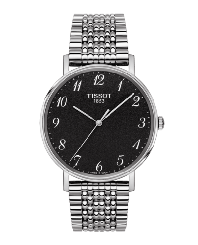 Tissot T109.410.11.072.00 : Everytime Medium Stainless Steel / Black / Bracelet