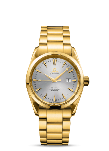 Omega 2104.30.00 : Seamaster Aqua Terra 150M Co-Axial 36.2 Yellow Gold / Silver / Bracelet
