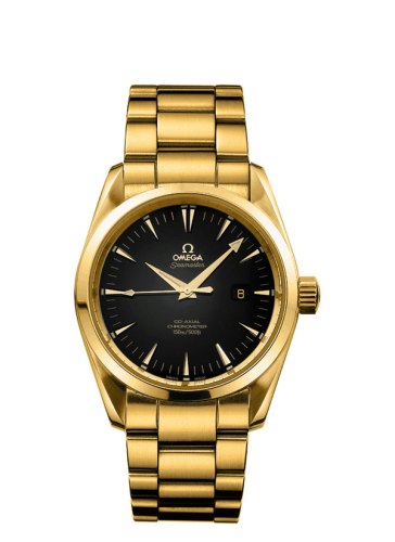 Omega 2104.50.00 : Seamaster Aqua Terra 150M Co-Axial 36.2 Yellow Gold / Black / Bracelet
