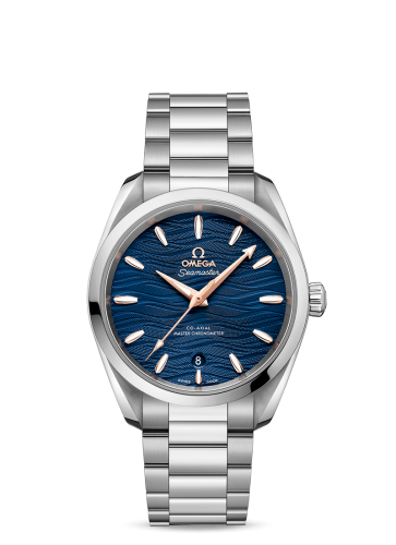 Omega 220.10.38.20.03.002 : Seamaster Aqua Terra 150M Master Chronometer 38 Stainless Steel / Blue-Waves / Bracelet