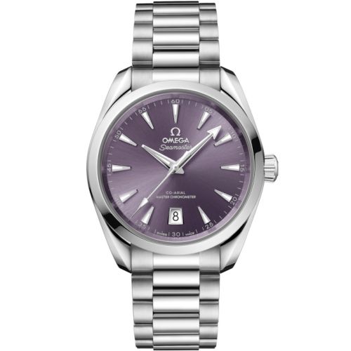 Omega 220.10.38.20.10.004 : Seamaster Aqua Terra 150M Shades Master Chronometer 38 Stainless Steel / Lavender / Bracelet