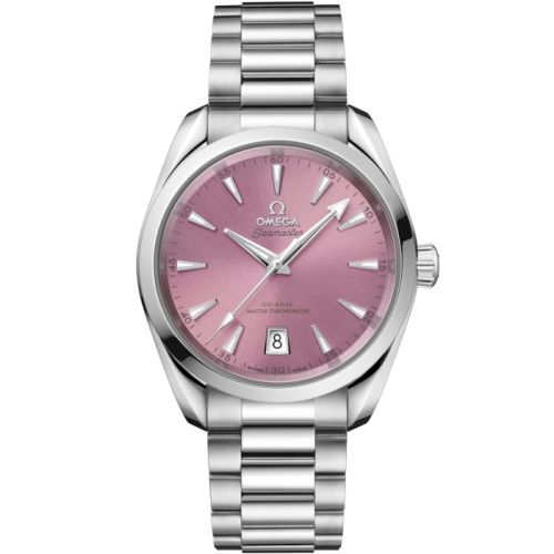 Omega 220.10.38.20.10.005 : Seamaster Aqua Terra 150M Shades Master Chronometer 38 Stainless Steel / Shell Pink / Bracelet