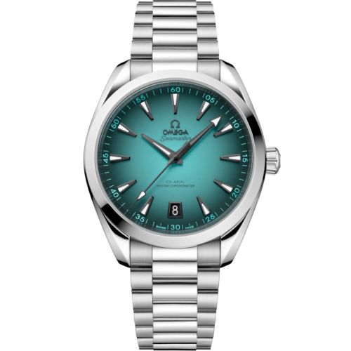 Omega 220.10.41.21.03.006 : Seamaster Aqua Terra 150M Master Chronometer 41 Stainless Steel / Turquoise / Bracelet