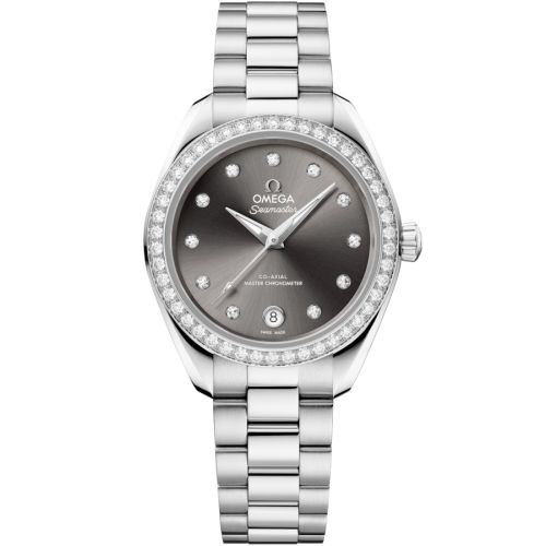 Omega 220.15.30.20.56.001 : Seamaster Aqua Terra 150M Master Co-Axial 30 Stainless Steel - Diamond / Grey - Diamond / Bracelet