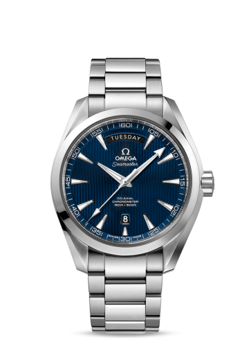 Omega 231.10.42.22.03.001 : Seamaster Aqua Terra 150m Co-Axial 41.5 Day-Date Stainless Steel / Blue / Bracelet