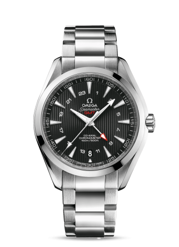 Omega 231.10.43.22.01.001 : Seamaster Aqua Terra 150M Co-Axial 43 GMT Stainless Steel / Black / Bracelet