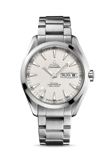 Omega 231.10.43.22.02.001 : Seamaster Aqua Terra 150m Co-Axial 43 Annual Calendar  Stainless Steel / Silver / Bracelet