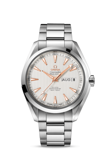 Omega 231.10.43.22.02.003 : Seamaster Aqua Terra 150M Co-Axial 43 Annual Calendar Stainless Steel / Silver / Bracelet